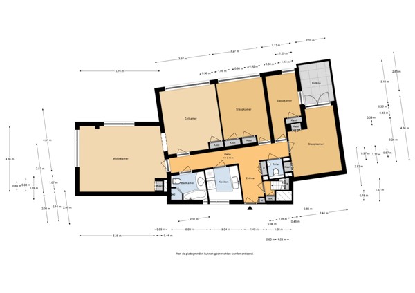 Floorplan - Jozef Israëlsplein 14, 2596 AT The Hague